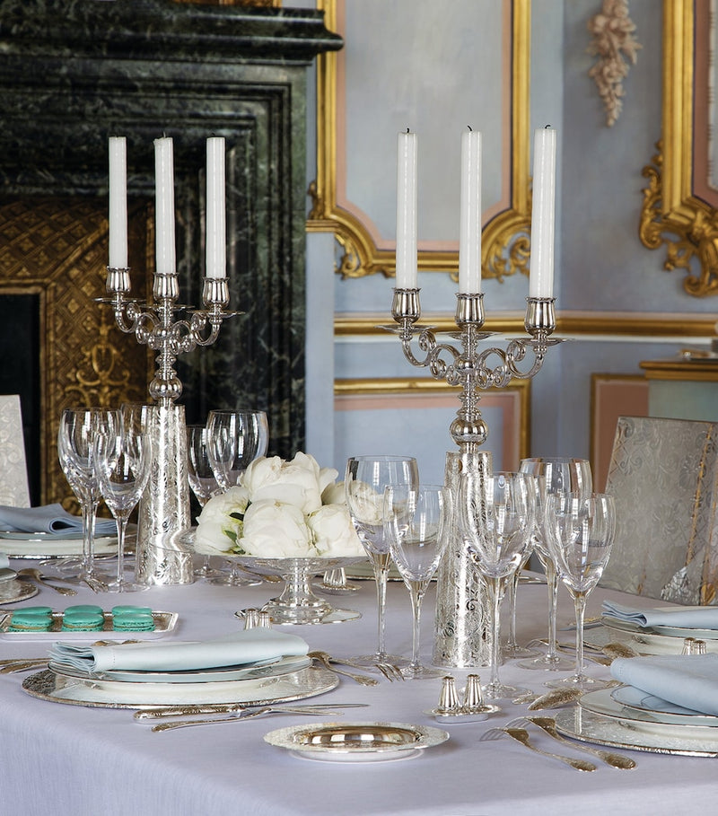 Christofle three-light candelabra, UK version
