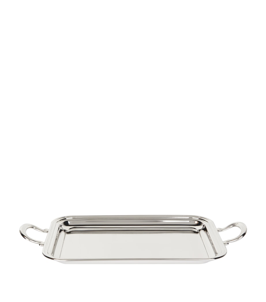 Greggio silver-plated Georgian tray with handles 33.5cm x 20.5cm, UK version
