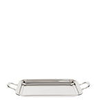 Greggio silver-plated Georgian tray with handles 33.5cm x 20.5cm, UK version