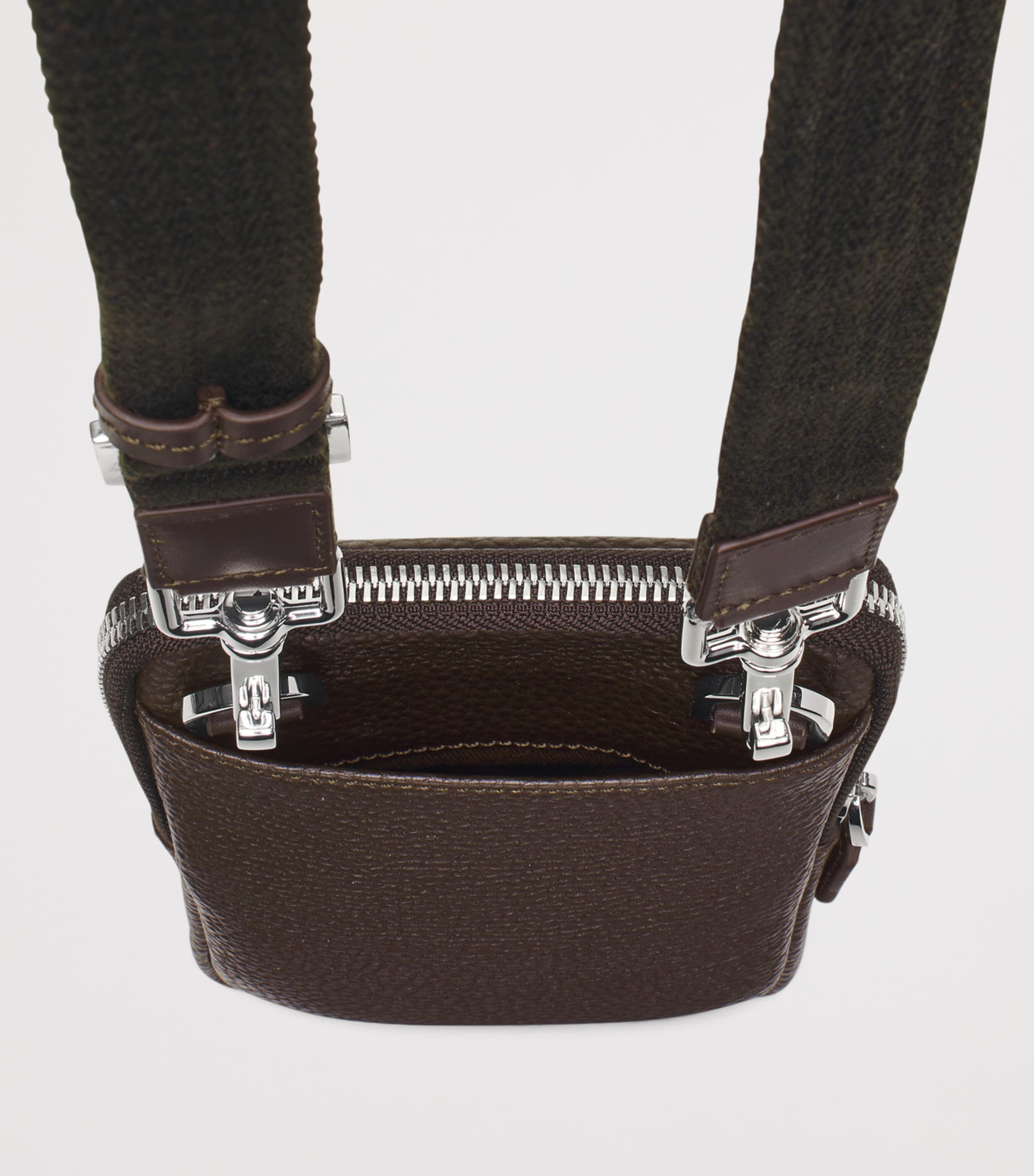 Aspinal of London leather reporter cross-body phone pouch (British brand)