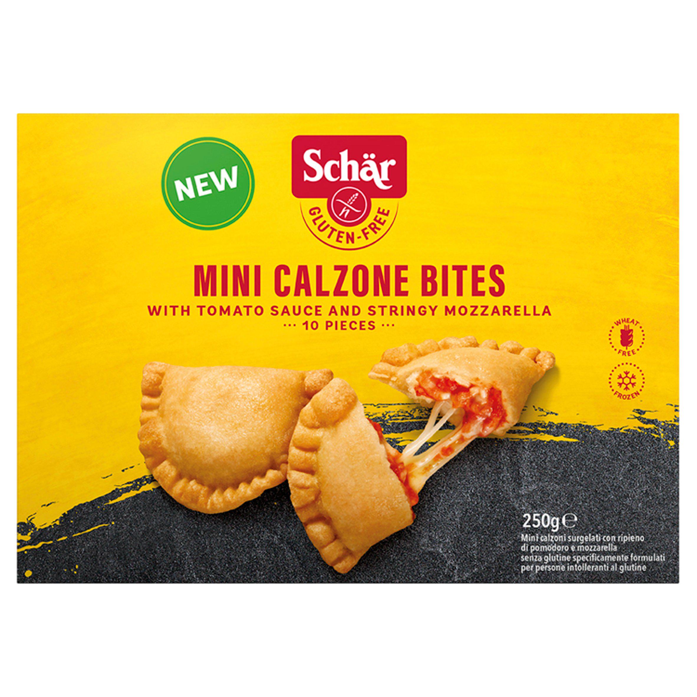 Schär Mini Calzone Bites with Tomato Sauce & Stringy Mozzarella x10 250g GOODS Sainsburys   