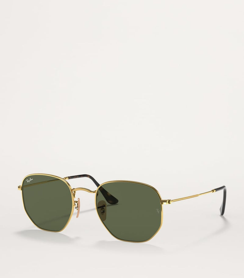 Ray-Ban RB3548N hexagonal metal sunglasses (British brand)