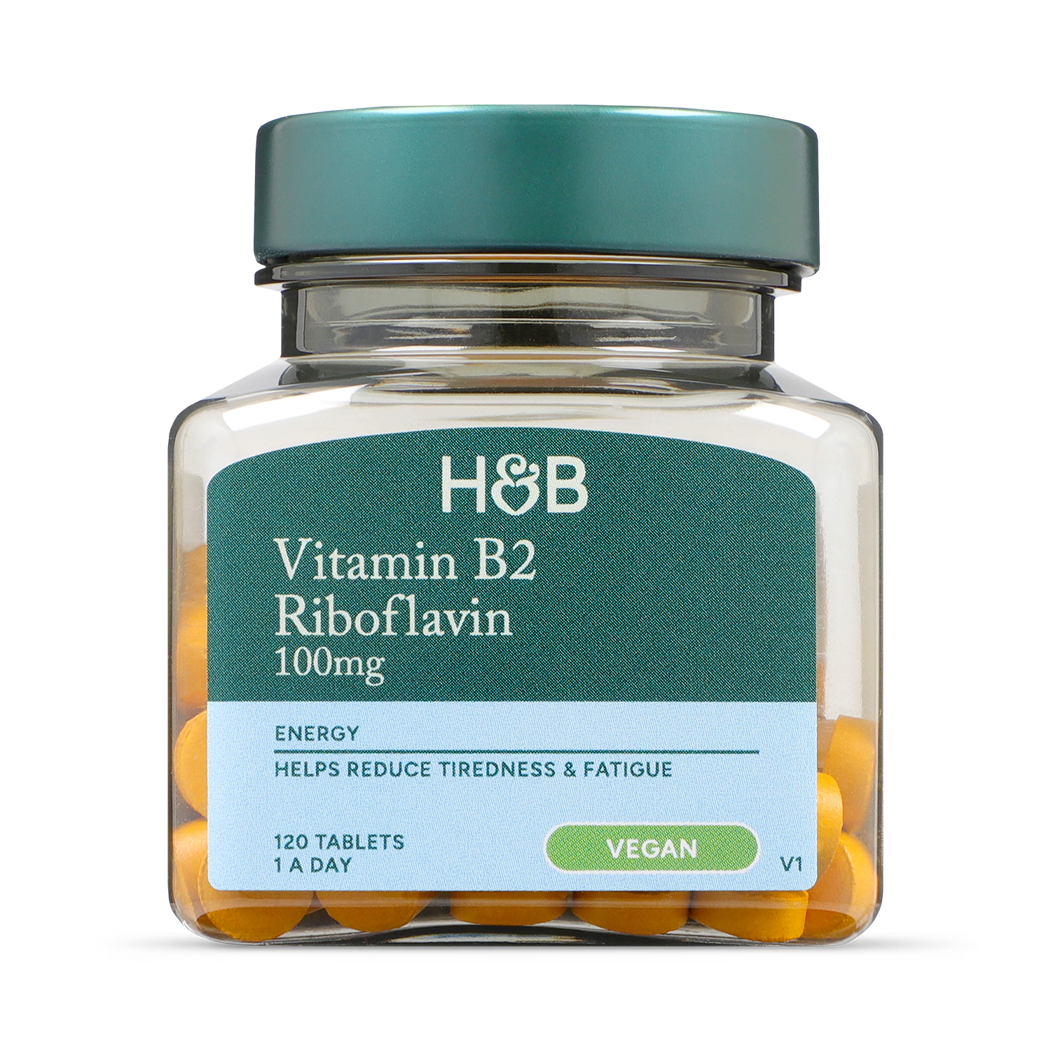 Holland & Barrett Vitamin B2 100mg Riboflavin 120 Tablets, UK version