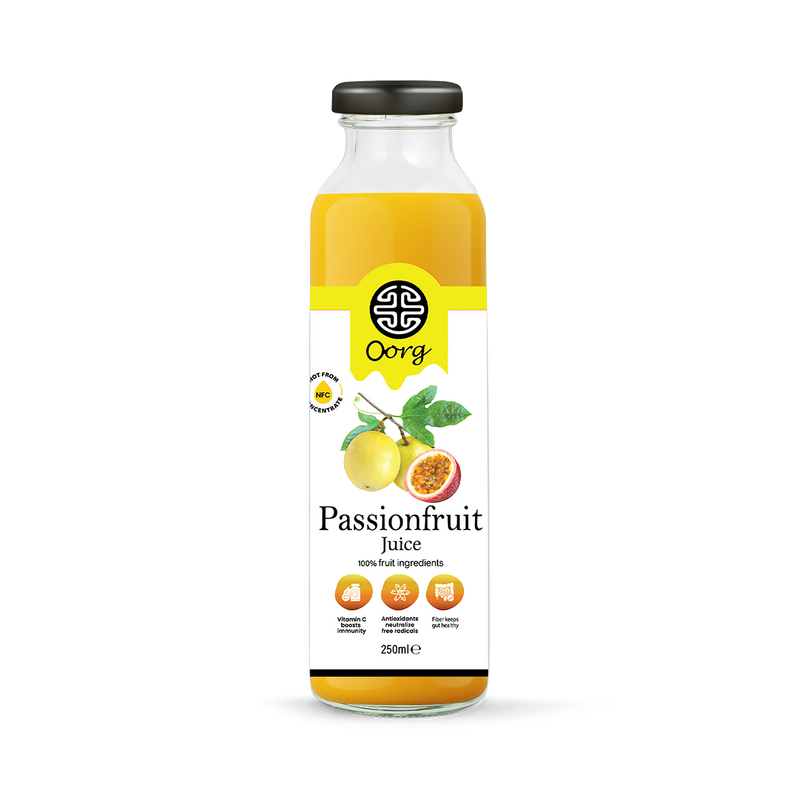 OORG natural passion fruit juice 250ml - British product