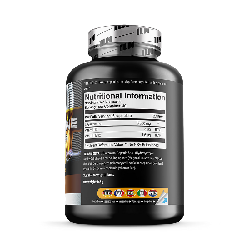 L Glutamine 3000mg capsules 240 count (British brand)