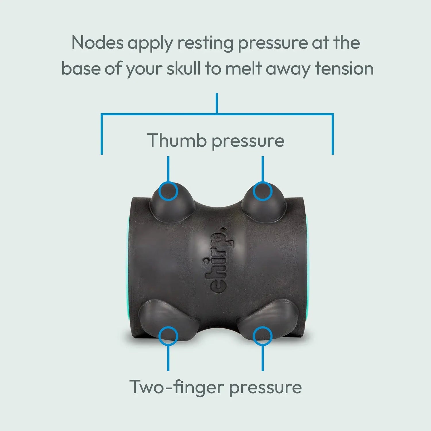 Chirp Wheel XR neck and headache relief massager 4 inch, imported from the UK