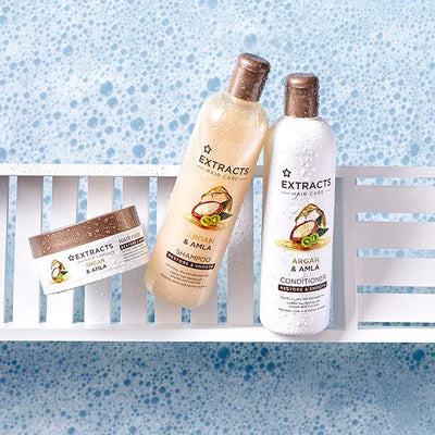 Superdrug Superdrug Extracts Argan & Amla Balsam Gjenopprett og glatt 400ml - Kjøp online hos McGrocer