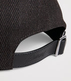 Brioni alpaca herringbone baseball cap - British product