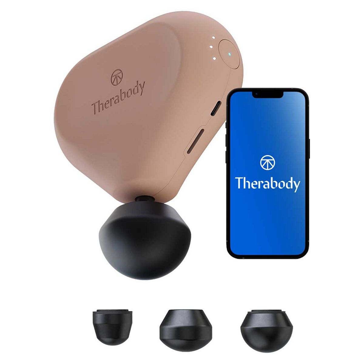 Theragun mini by Therabody (2nd Generation) Bluetooth Enabled Portable Percussive Therapy Handheld Massage Gun- Desert Rose GOODS Boots   