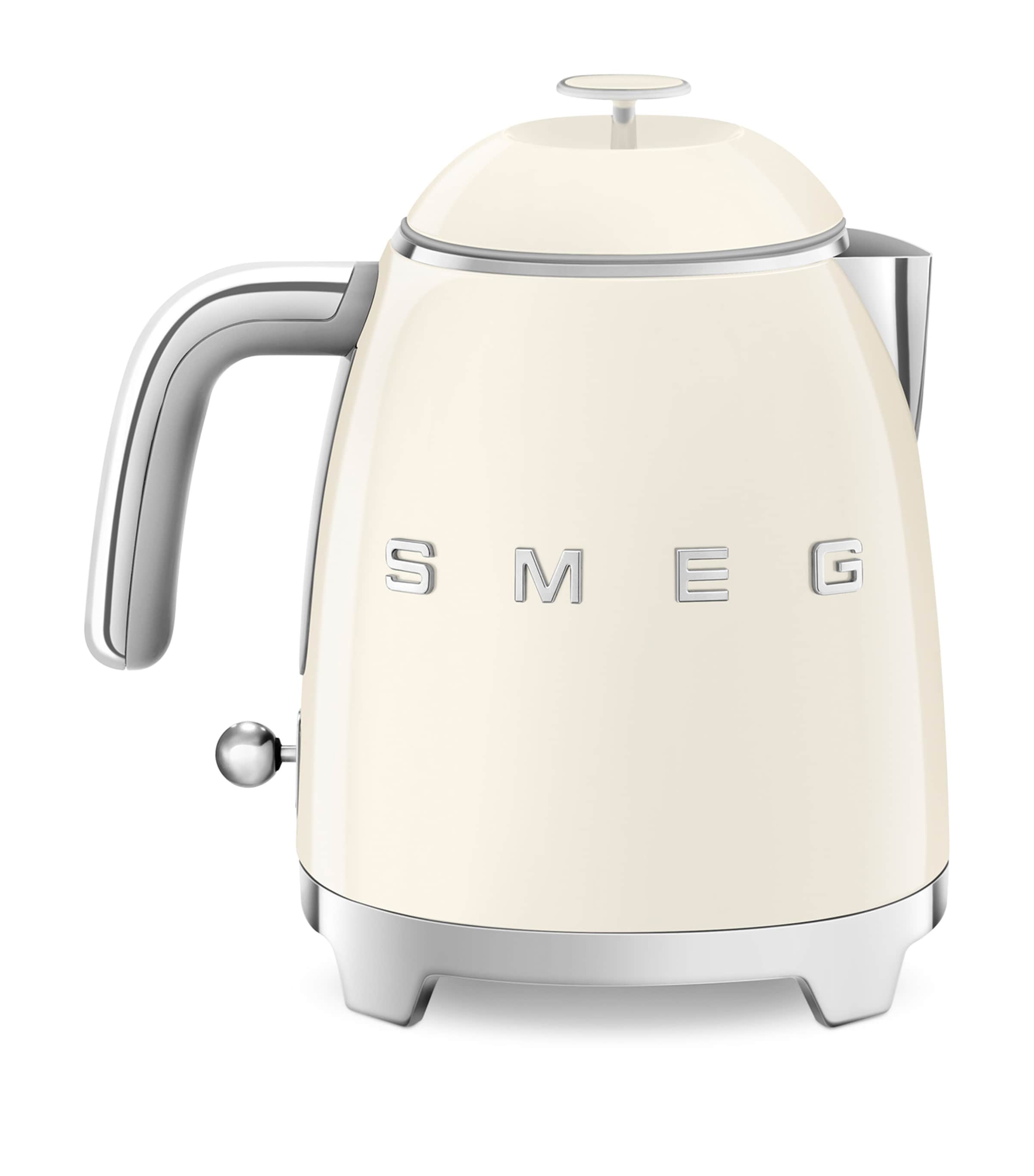 Smeg mini retro kettle with stainless steel handle and base (British brand)