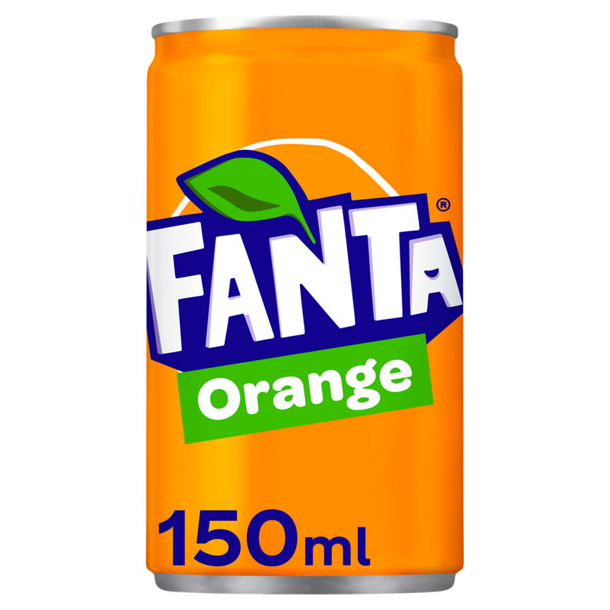 Fanta Orange Mini Can Fizzy & Soft Drinks ASDA   