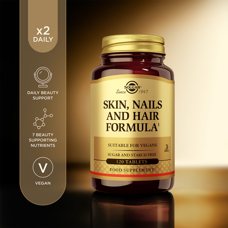 Solgar Skin Nails and Hair Formula 120 tablets (British brand)
