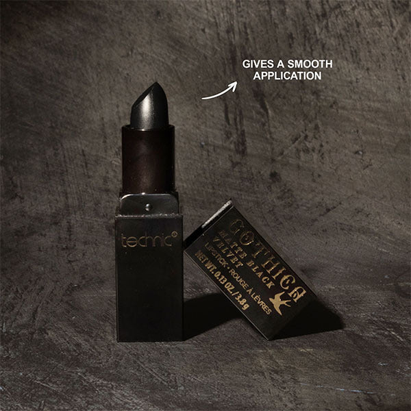 Technic Gothica matte black lipstick, UK version