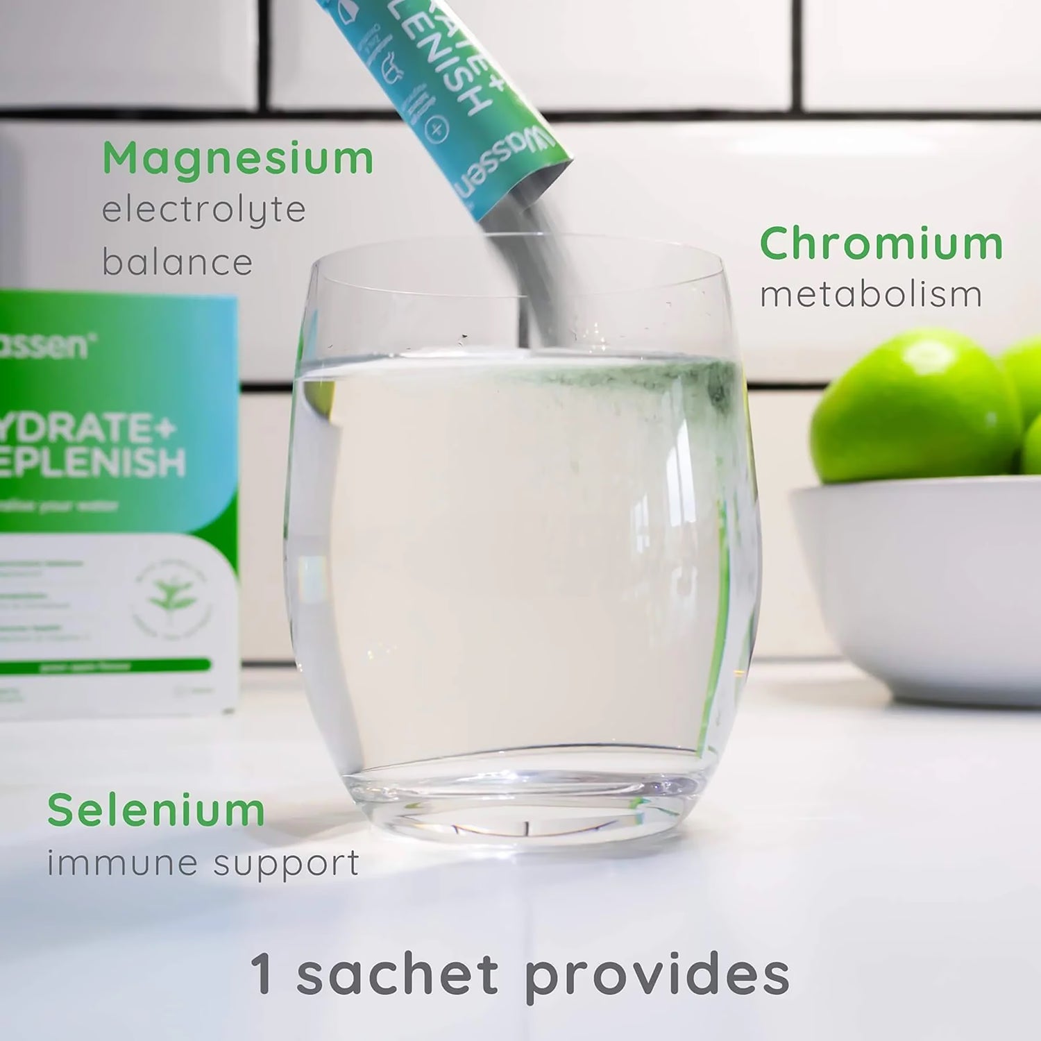 Hydrate & Replenish electrolyte sachets 14 pack - British product