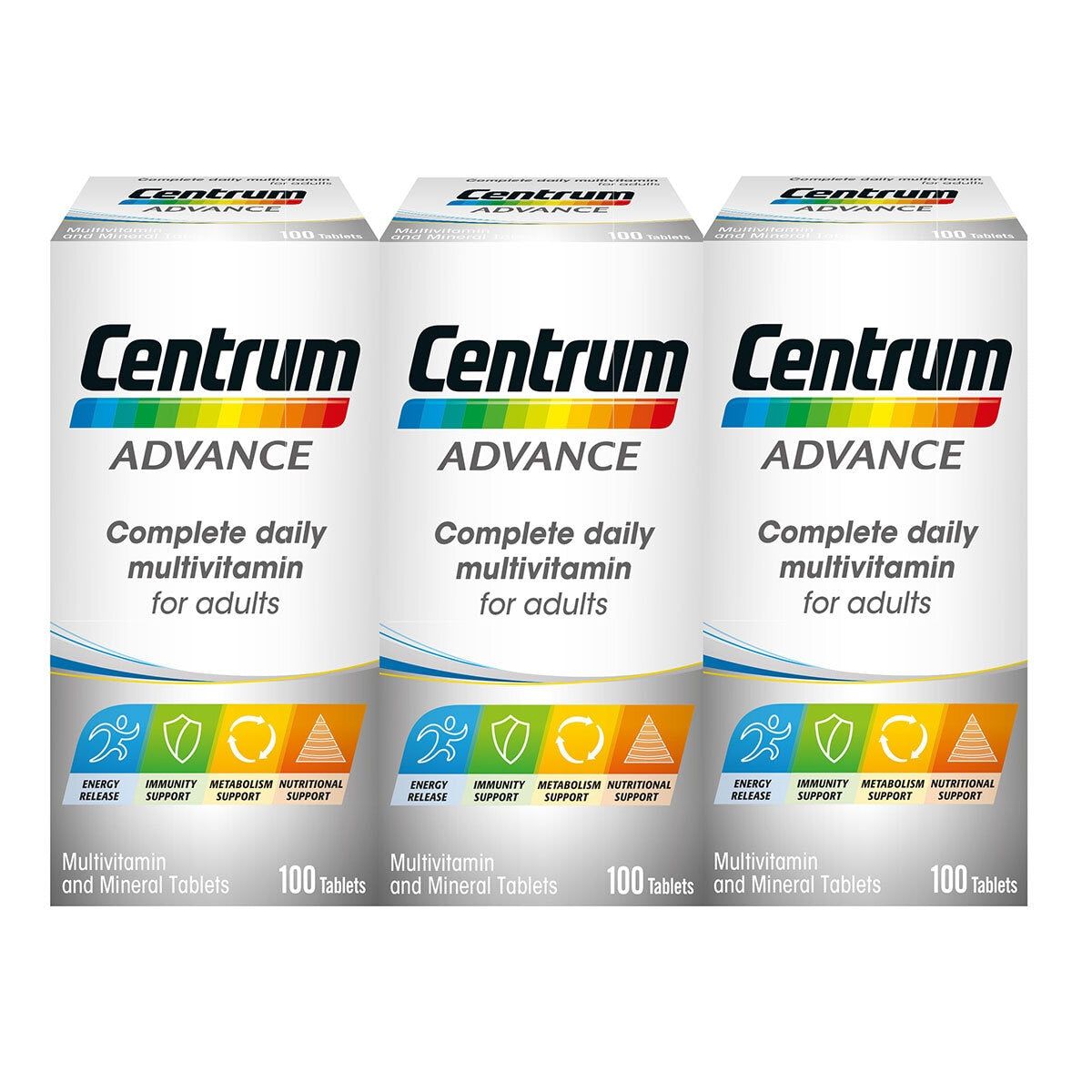 Centrum Advanced Vitamins, 3 x 100 Count GOODS Costco UK