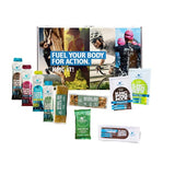 KMC Action Pack sports nutrition sample box, UK version