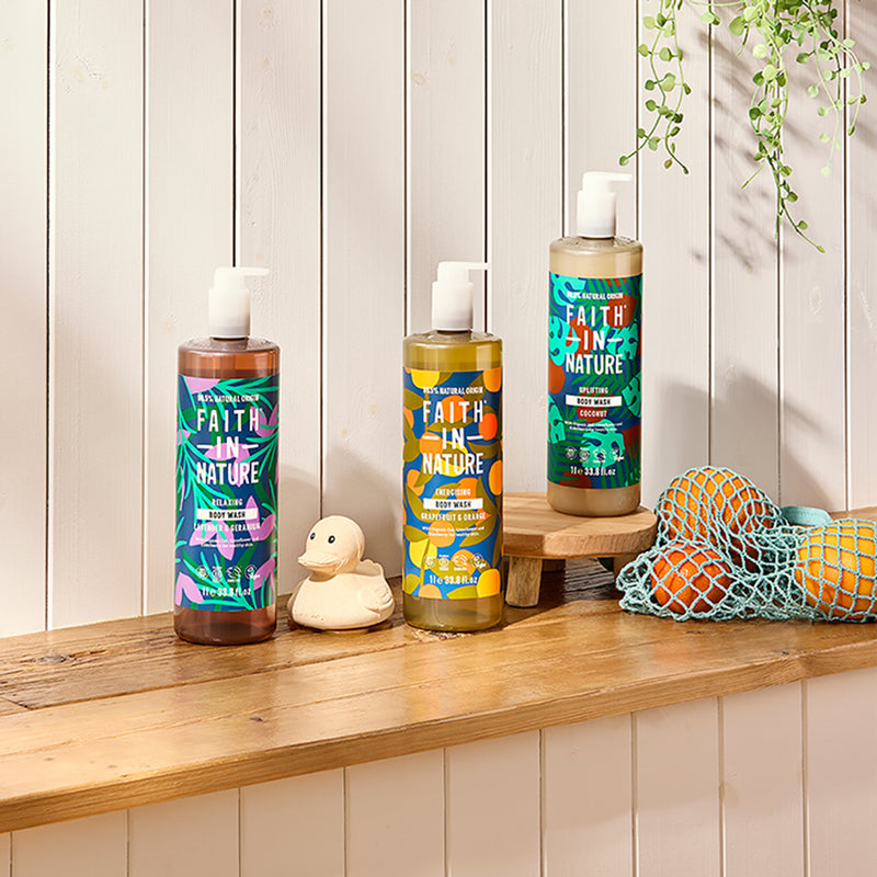 Faith In Nature Grapefruit Orange Body Wash 1L - British product