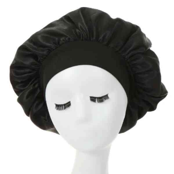 LUVYAH Cosmetics Black Satin Hair Bonnet