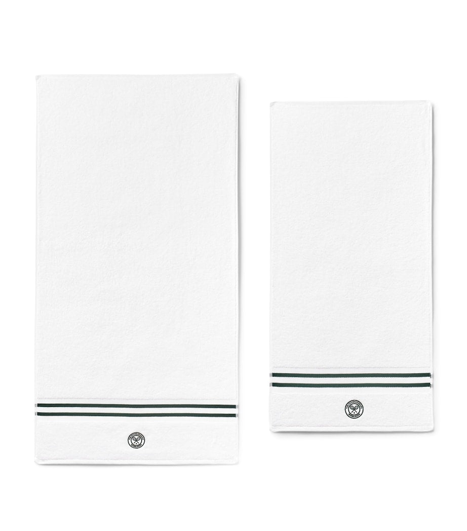 Christy Wimbledon Baseline bath and hand towel set (British brand)