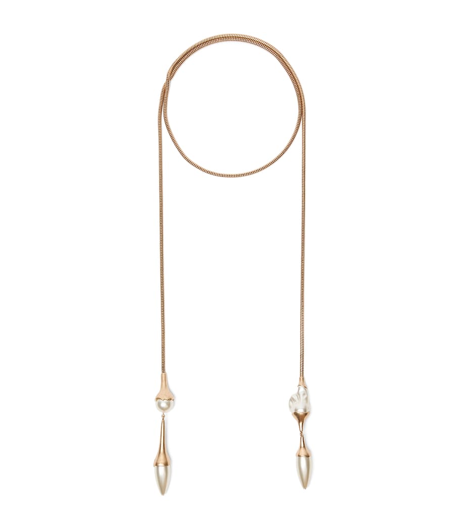 Weekend Max Mara faux pearl wraparound necklace, UK version
