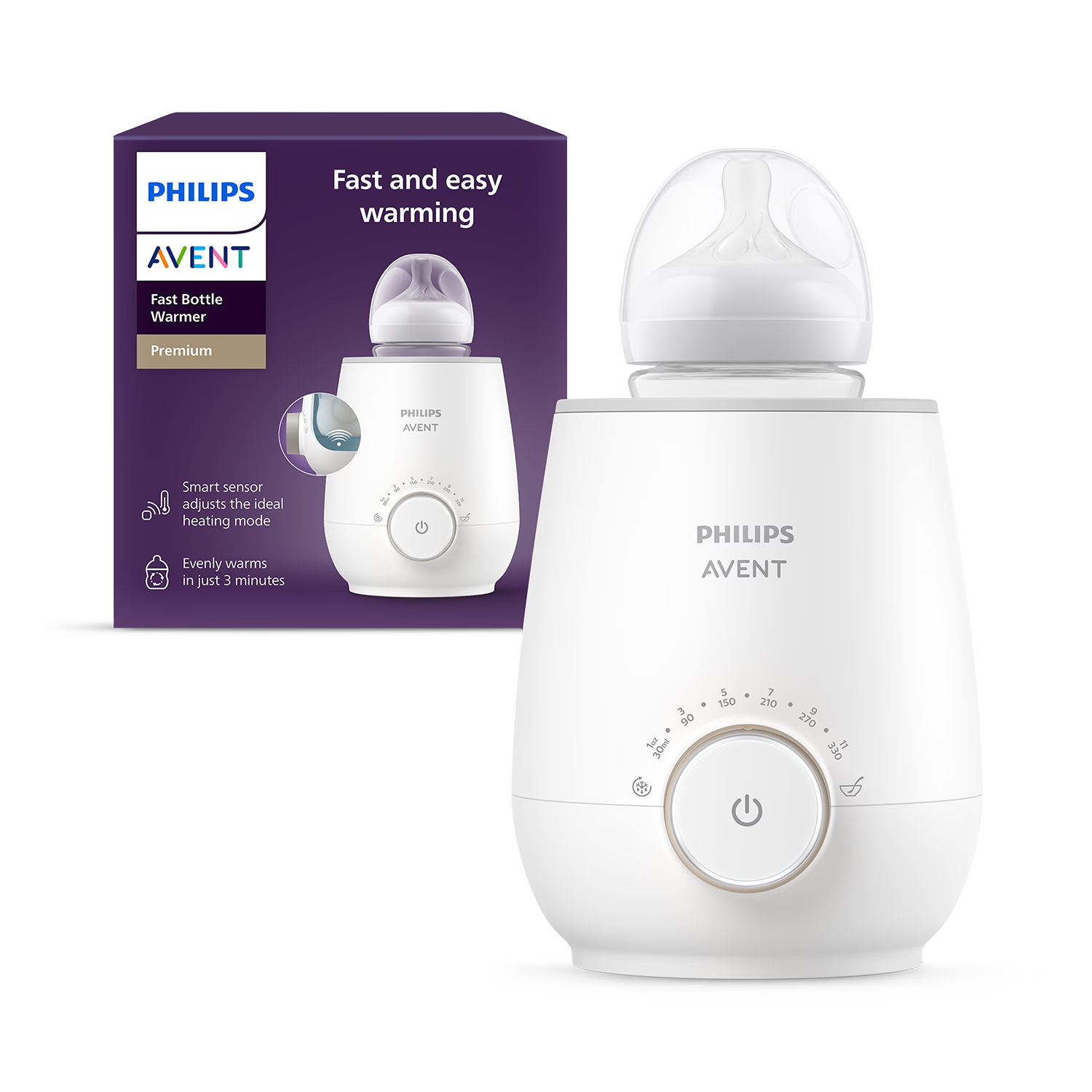 Philips Avent Premium Fast bottle warmer, UK version
