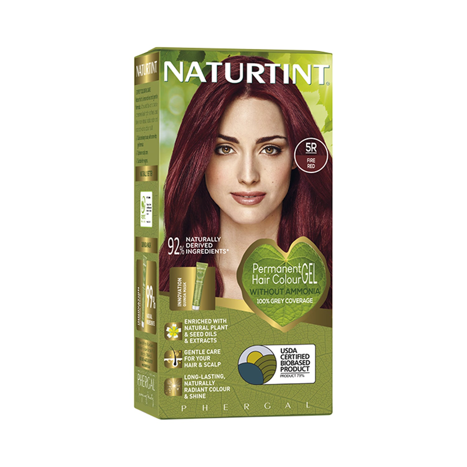 علبة صبغة شعر دائمة Naturtint 5R أحمر ناري، مستوردة من المملكة المتحدة