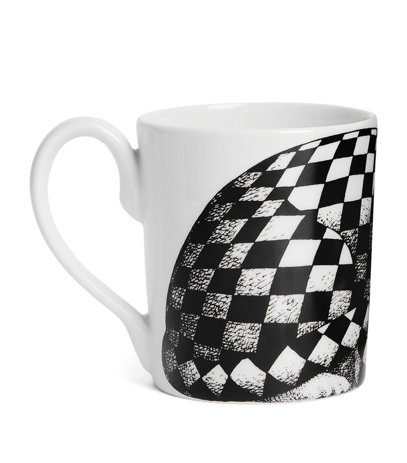 Fornasetti Porcelain High Fidelity Mug - British product