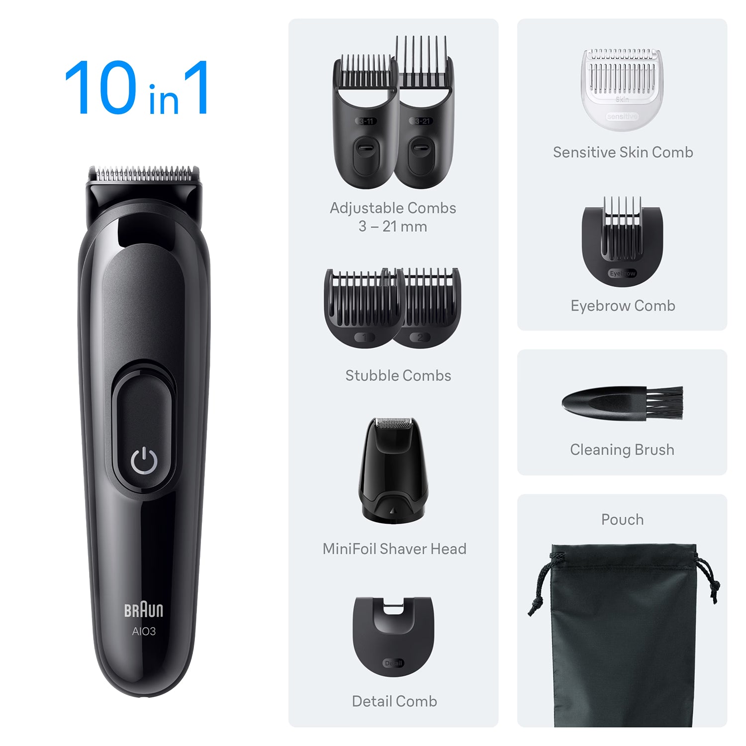 Braun All-in-One Series 3 10in1 grooming kit, UK version