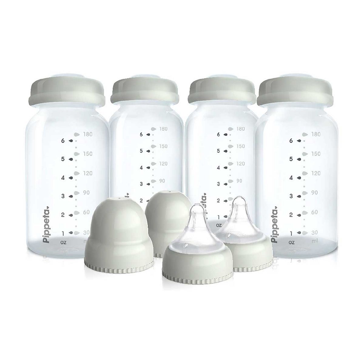 Pippeta Milk Storage Bottles Sea Salt 4 Pack GOODS Boots   