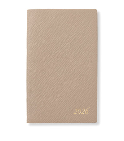 Harrods Smythson Panama Leather Weekly Diary 2026 Leather-Bound Diary- Buy online at McGrocer