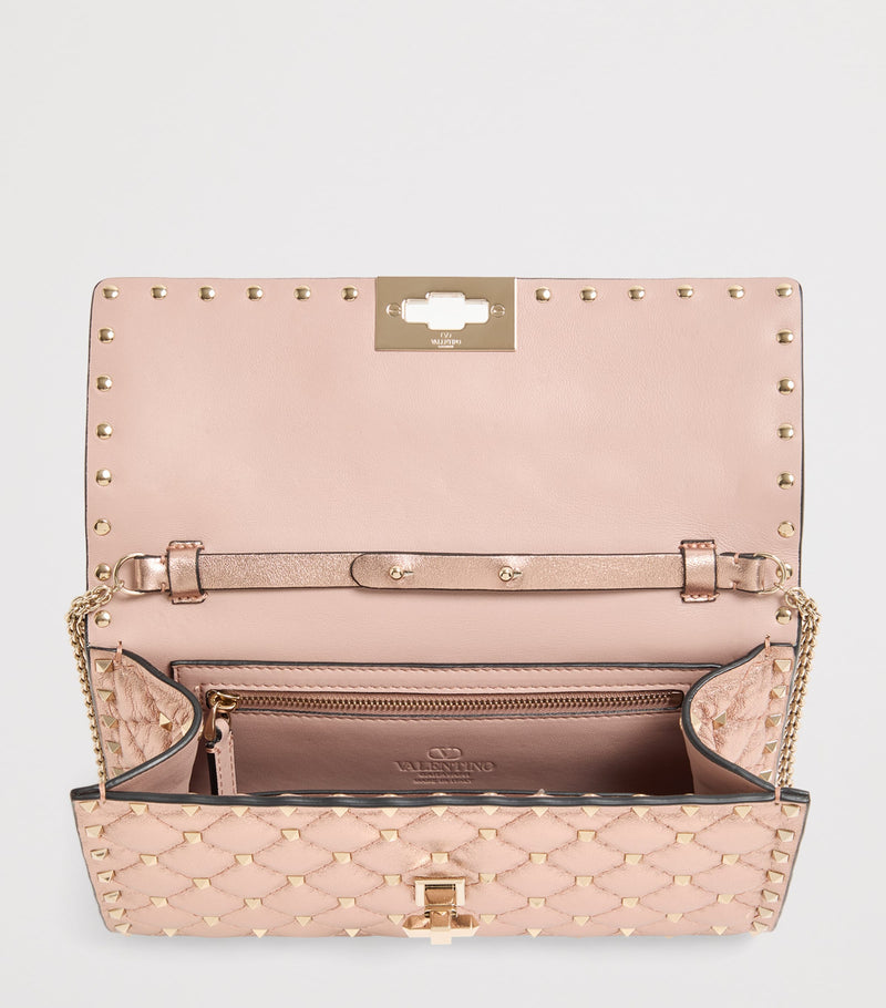 Valentino Garavani Rockstud Spike shoulder bag 17x24x10cm, imported from the UK