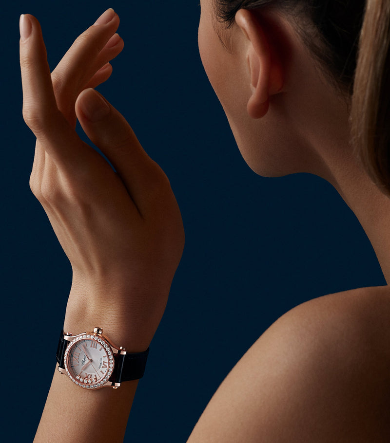 Chopard Happy Sport rose gold watch 30mm (British brand)