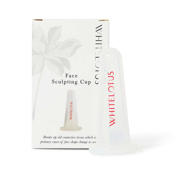 White Lotus Face Sculpting Cup facial massage tool, imported from the UK