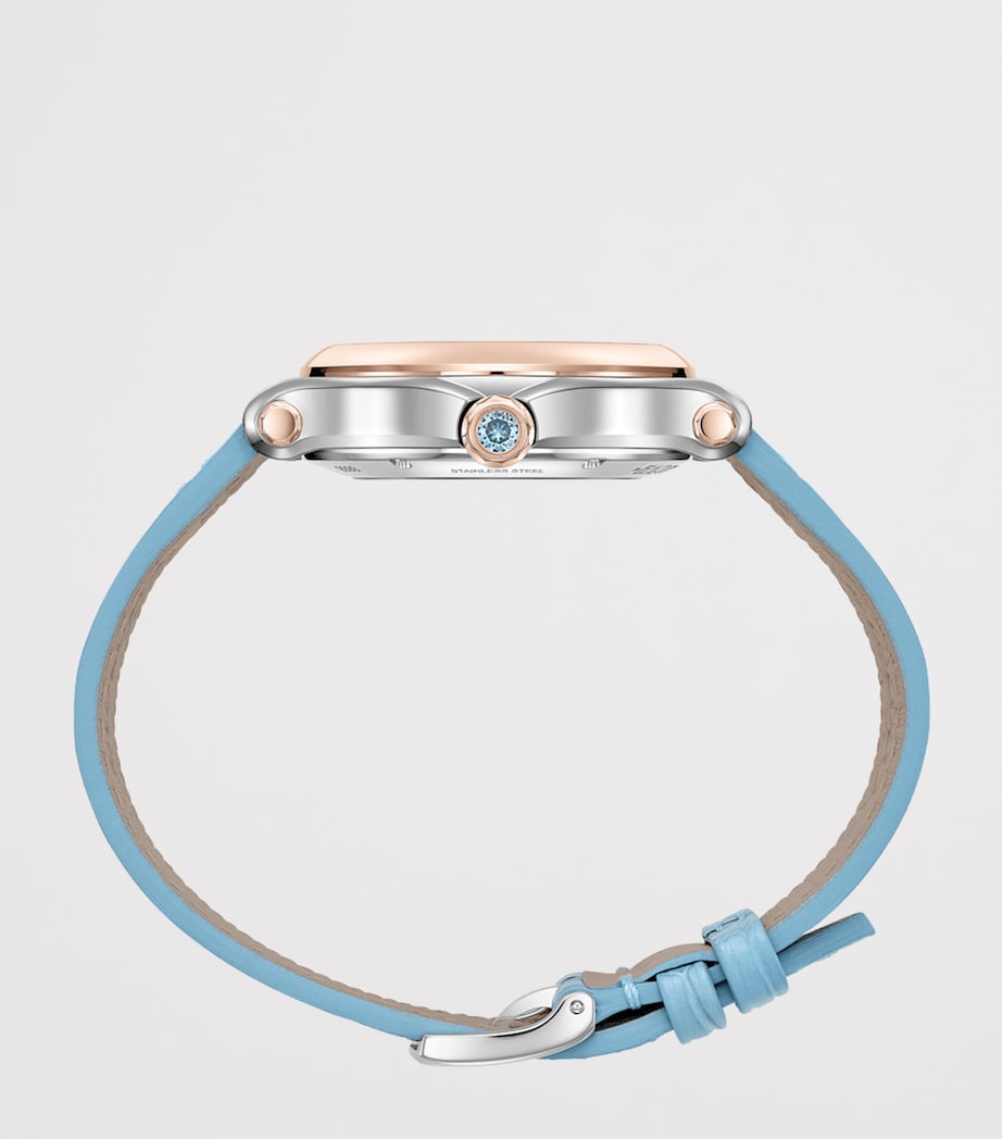 Chopard Happy Sport watch 33mm rose gold steel diamond (British brand)