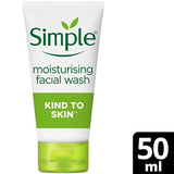 Simple Kind to Skin Moisturising Facial Wash 50ml GOODS Superdrug 50ML  