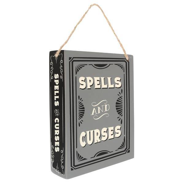 Something Different spells and curses hanging sign MDF, imported from the UK