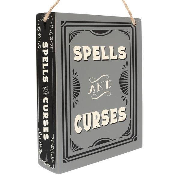Something Different spells and curses hanging sign MDF, imported from the UK