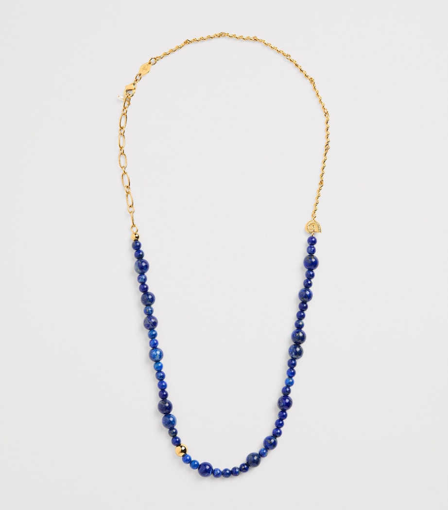 Anni Lu gold-plated deep blue necklace, UK version