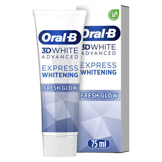 Oral-B 3D White Advanced Express Whitening Fresh Glow Toothpaste 75ml GOODS Boots   