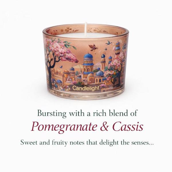 Candlelight Silk Road Jhangye votive candle duo, UK version