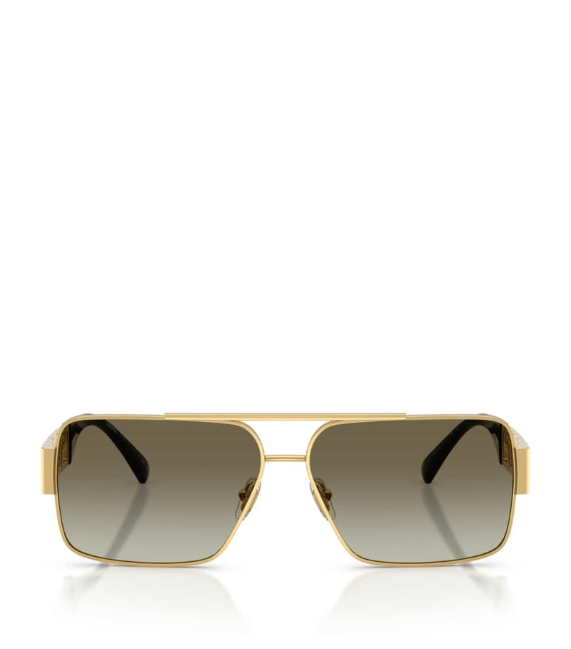 Versace wire-frame rectangular sunglasses, UK version