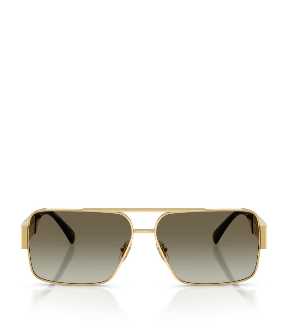 Versace wire-frame rectangular sunglasses, UK version