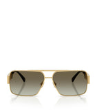 Versace wire-frame rectangular sunglasses, UK version