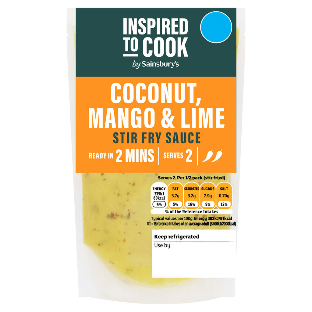 Sainsbury's Inspired to Cook Coconut Mango & Lime Stir Fry Sauce 175g