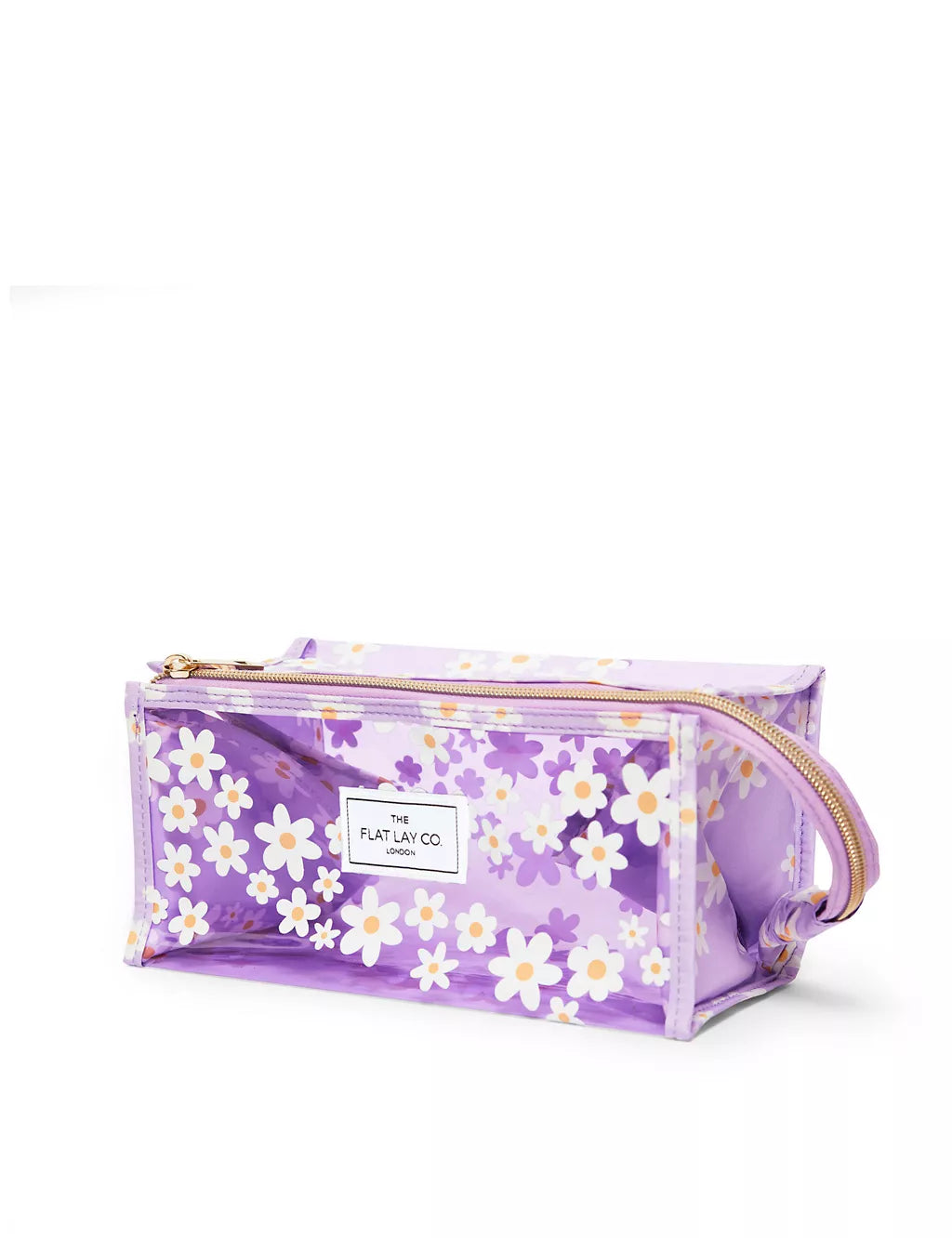 The Flat Lay Co. Makeup Jelly Box Bag in Lilac Daisy GOODS M&S   