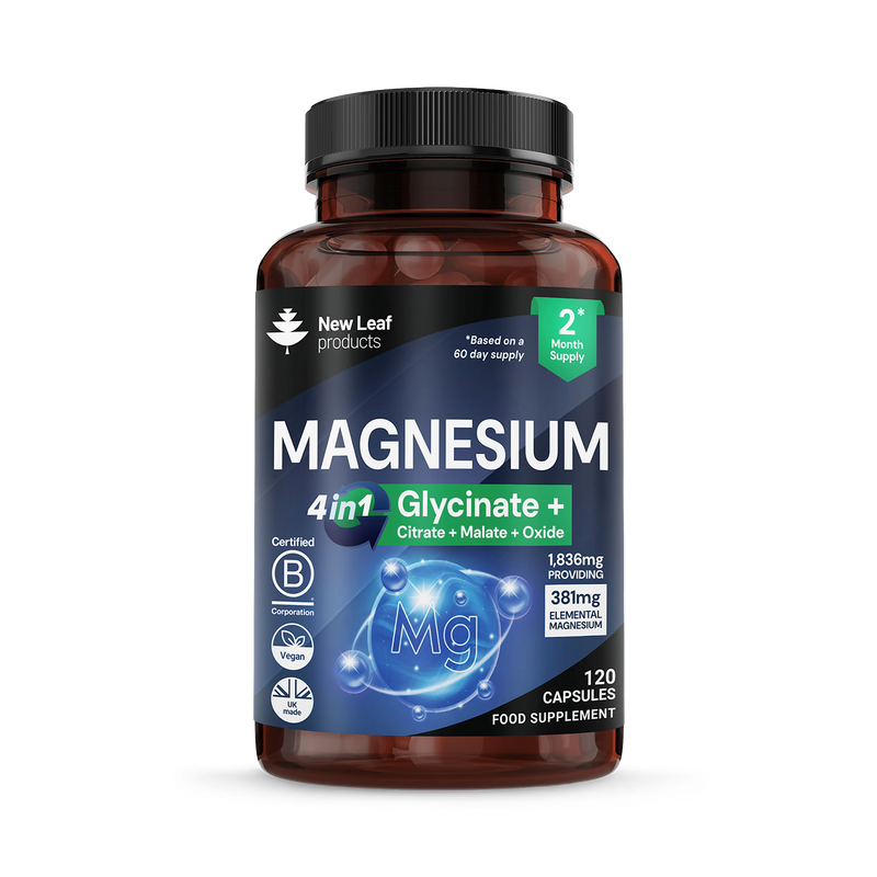 New Leaf Products Magnesium Complex 4in1 120 capsules, UK version
