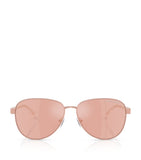 Michael Kors Biarritz Piloten-Sonnenbrille, roségoldfarbener Metallrahmen, importiert aus Großbritannien