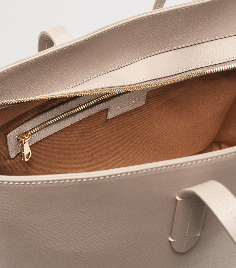 Aspinal of London leather East West tote bag - British product