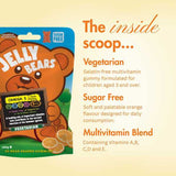 Jelly Bears Omega-3 Orange Gummies 120 count, imported from the UK