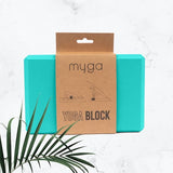 Myga Foam Yoga Block - Black GOODS Superdrug Turquoise  